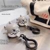 Pull String Biting Shark Keychain Funny Stress Relief Fidget Toy Cute Shark Pendant For Backpack Bag Decor Car Key Accessories