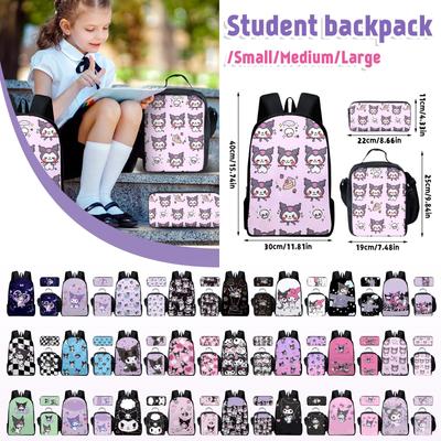 Backpack Lunch Bag Pencil Case Three Piece Set For Students
