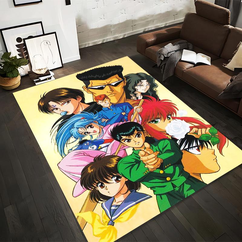

Anime Characters Carpet with Vibrant Design and Action Theme Décor Suitable for use as an anti-slip for living room bedroom sofas 40x60cm( 15x23in )