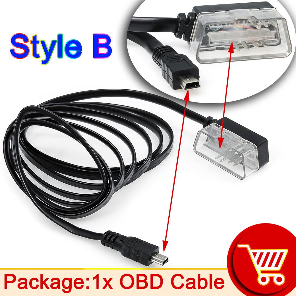 

AD 1pc OBD II OBD 2 7 Pin To Mini USB Connecting Cable For Car HUD Head Up Display Head up Display Cable Diagnostic Adaptor Wire