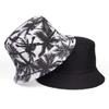 Fisherman Hat, Trendy Printed Coconut Tree Design, Double-Sided Bucket Hats Men And Women Summer Spring New