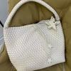 Sense design hand-woven bag large capacity tote bag casual lazy wind single shoulder underarm bucket bag