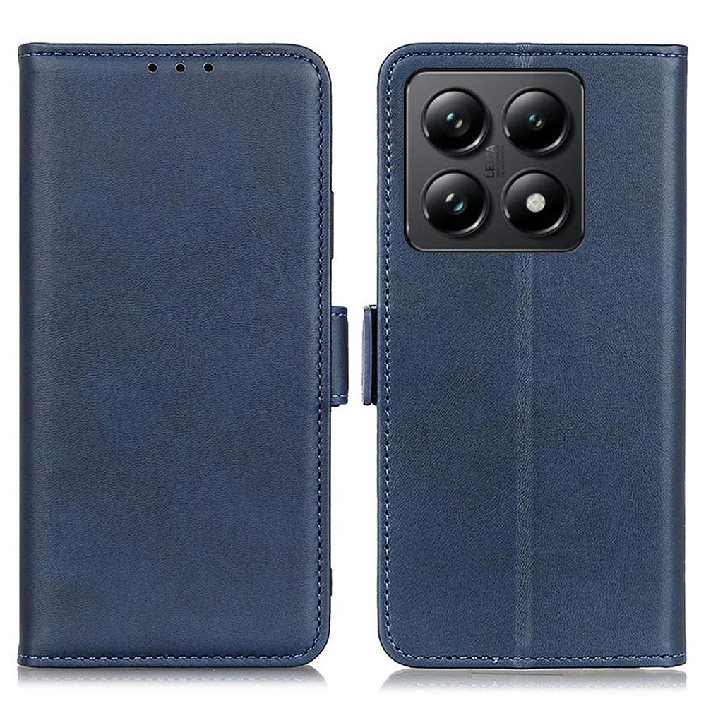 For Xiaomi 14T Pro Case Stand Cowhide Texture PU Leather Phone Cover