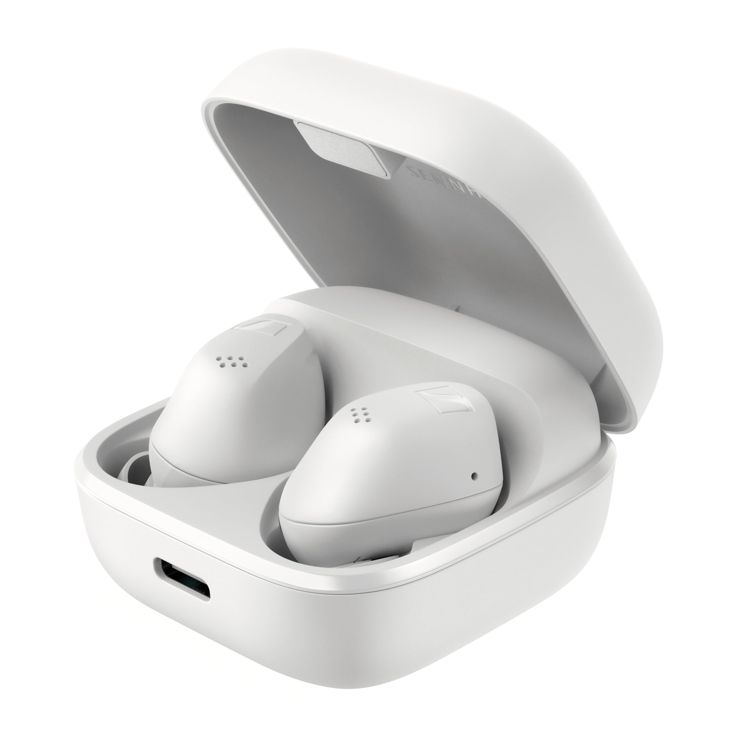 

Sennheiser ACCENTUM True Wireless Earbuds hybrid noise ambient sound Bluetooth IP54 water wireless (White) - High-performance drivers, 28-hour білий