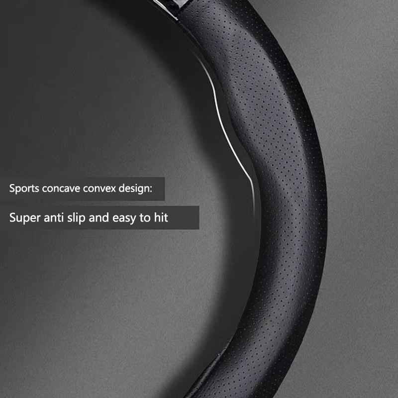 Car Anti-slip Leather Steering Wheel Cover For BMW M Power X3 X4 X5 X7 E36 E39 E46 E60 E65 E90 F10 F20 F25 F30 G20 G30 Accessory FI6
