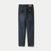 HLA Herren Locker Geschnittene Bestickte Cropped Jeans