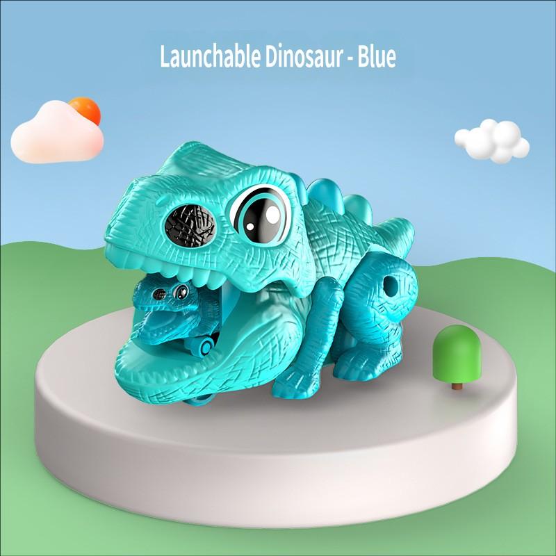 Cute Pet Inertia Press Ejection Car Children'S Launch Car Dinosaur Simulation Walking Car Kids Mini Vehicle Toy Interative Game