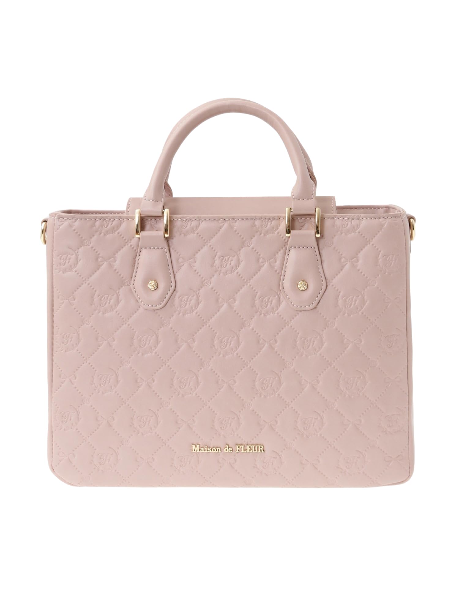 

de Сумка-перегородка с монограммой для розовой одежды [Maison Fleur] Женская, розовый