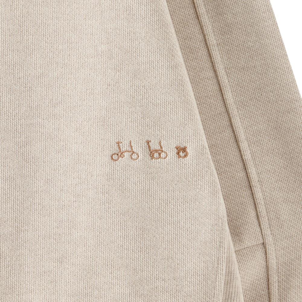 BROMPTON LONDON Diagonal Jacquard Sweatshirt - Oatmeal (P251Usw460)