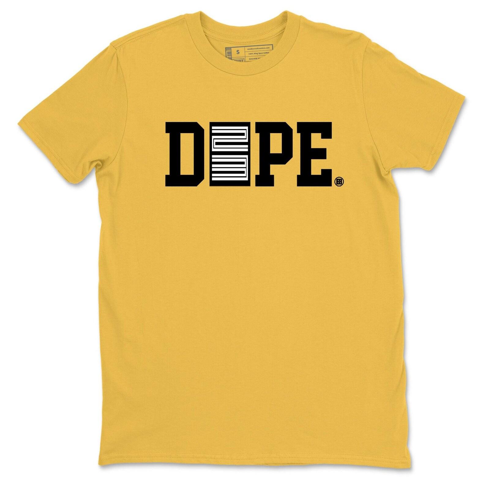 Dope 23 graphic tee. Streetwear Brand Graphic T-Shirt. 5s Varsity Maize S