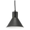 OHM Electric Pendant Light, LED Bulb Compatible, Umbrella-shaped Shade, Black, Bulb Sold Separately, Scandinavian Style, Stylish, Iron Shade,