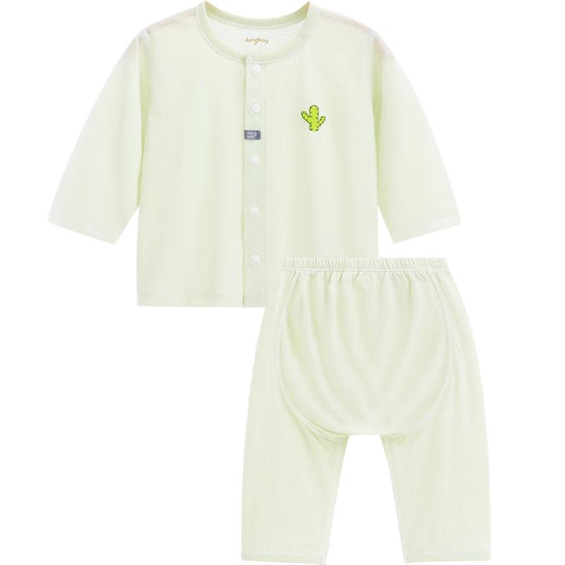 Aengbay Newborn Pure Cotton Summer Pajama Set