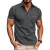 Polo estive da uomo a maniche corte che traspirano l'umidità Camicie casual con colletto Magliette da golf Polo leggere abbottonate slim fit Top da uomo