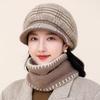Octagonal Hat Warm and Cold Ear Protection Knitted Hat Women's Winter Mother Hat Fashion