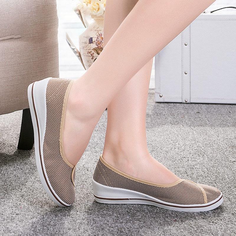 New Fashion 2018 Womens Shoes Single White Shoes Work Size3541 Shoes