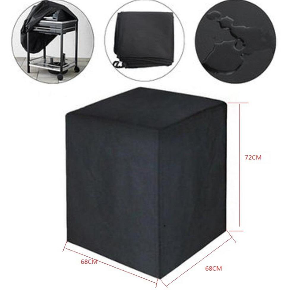 Black Air Conditioner Cover 68*68*72CM BBQ Cover Furniture Protective Cover Garden Furniture