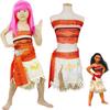 Prachtig Vervaardigd Moana Prinses Verkleedset Voor Cosplay En Feestjes