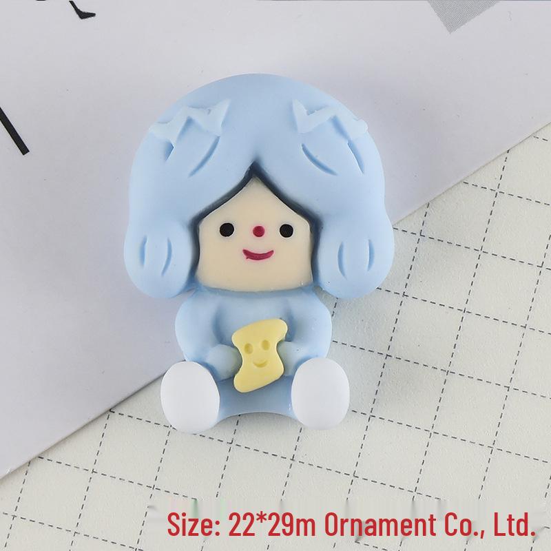 Cozy Cartoon Rabbit Resin Sticker & DIY Accessories Set
