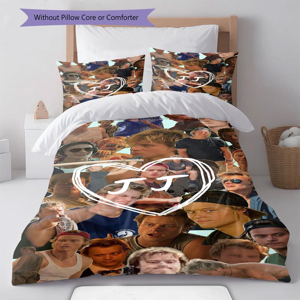 Rudy Pankow JJ Maybank Pattern Bedding,Quilt Set Quilt Cover Pillowcase Home Birthday Gift(1 * Duvet Cover + 2 * Pillowcase, Without Core)