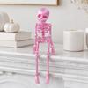 3D Printed Skeleton Refrigerator Magnet, Poseable Skeleton Figurine with Movable Joints, Halloween Gothic Skeleton Fridge Magnet Decoration