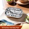 316 Stainless Steel Divided Meal Plate