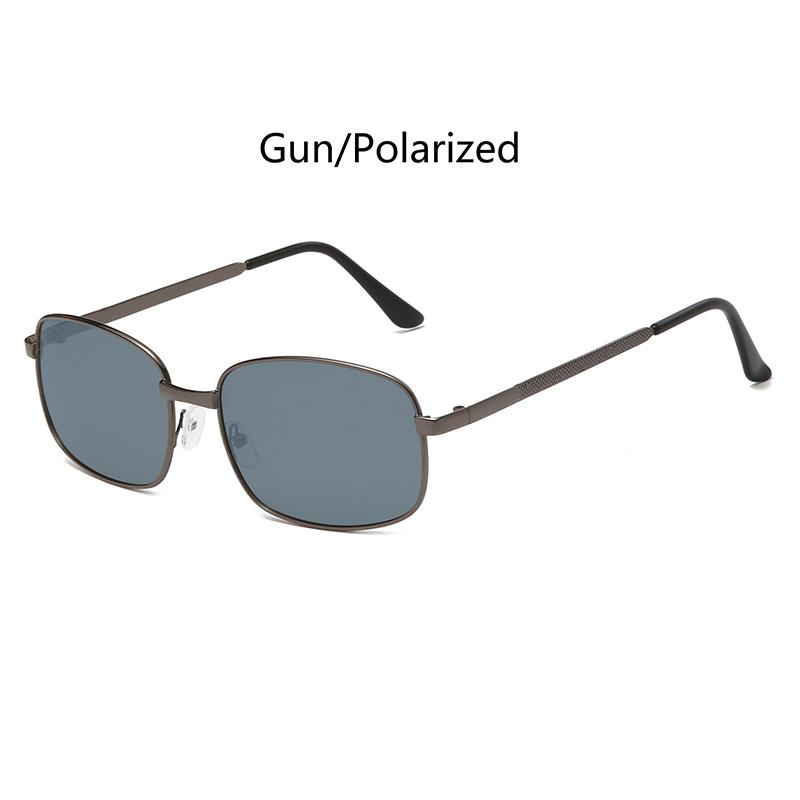 Polarized Metal Square Sun Glasses Women Men Minimalist Luxury Sunglasses Driving Female Male Eyeglasses