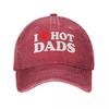 2026 Mi Piacciono i Papà Caldi Cappellino da Baseball per Uomini Donne Denim Usurato Cappellino da Sole per Esterno Tutte le Stagioni Cappelli da Viaggio Cappellino