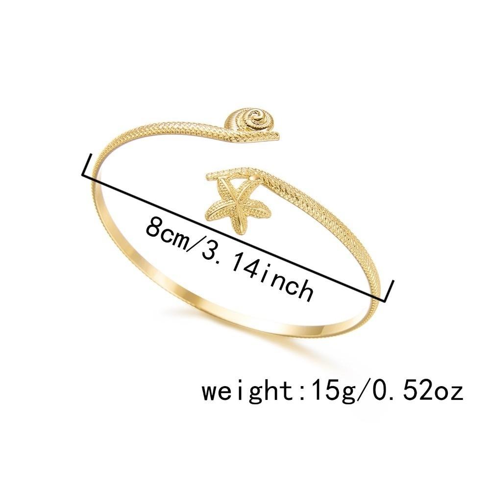 Starfish Open Bangle Shell Upper Arm Bracelet New Cuff Bracelets Summer