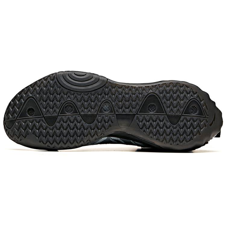 New Anta Star Mountain Cushioning Anti Slip And Wear Resistant High Top Basketball Shoes Men's Black Gray 112031818A-2