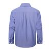 Men Long Sleeve Solid Color Casual Oxford Shirt Plus Size