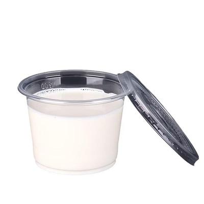 OIMG Disposable 250ml Pudding Dessert Cups with Dome Lids