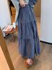 American Retro Style Women's Summer Casual Plaid Skirt & Loose Cotton T-Shirt Set