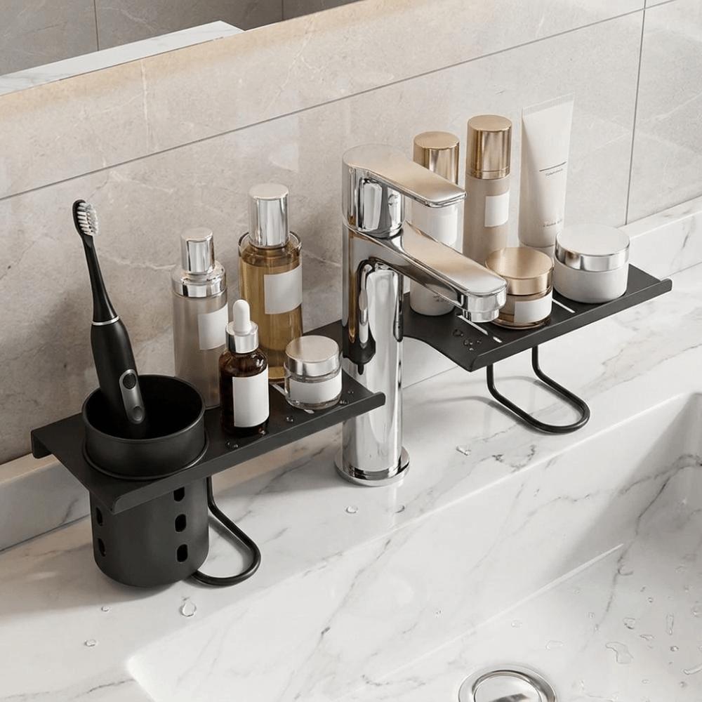 Water Drainage Bathroom Storage Rack Hollow Out Kitchen Sink Shelf Over Sink Shelf for Kitchen