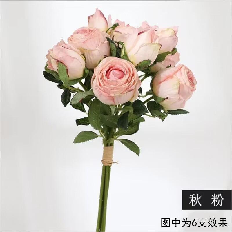 

Винтажный искусственный цветок Роза с обожженным краем Роза с обожженным краем Букет Свадьба Домашнее украшение Реквизит для фото Симулированный цветок