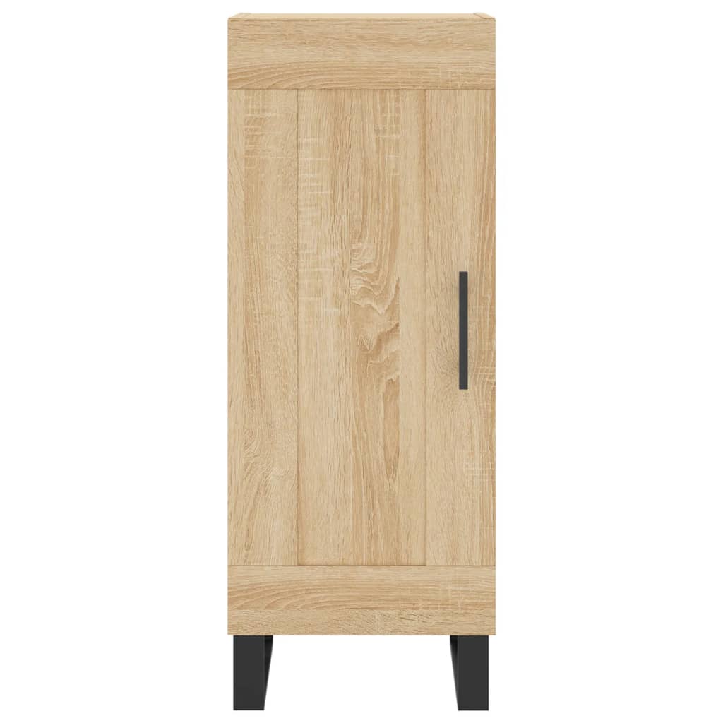 Highboard in Sonoma Oak Finish 34.5 x 34 x 180 cm Particleboard