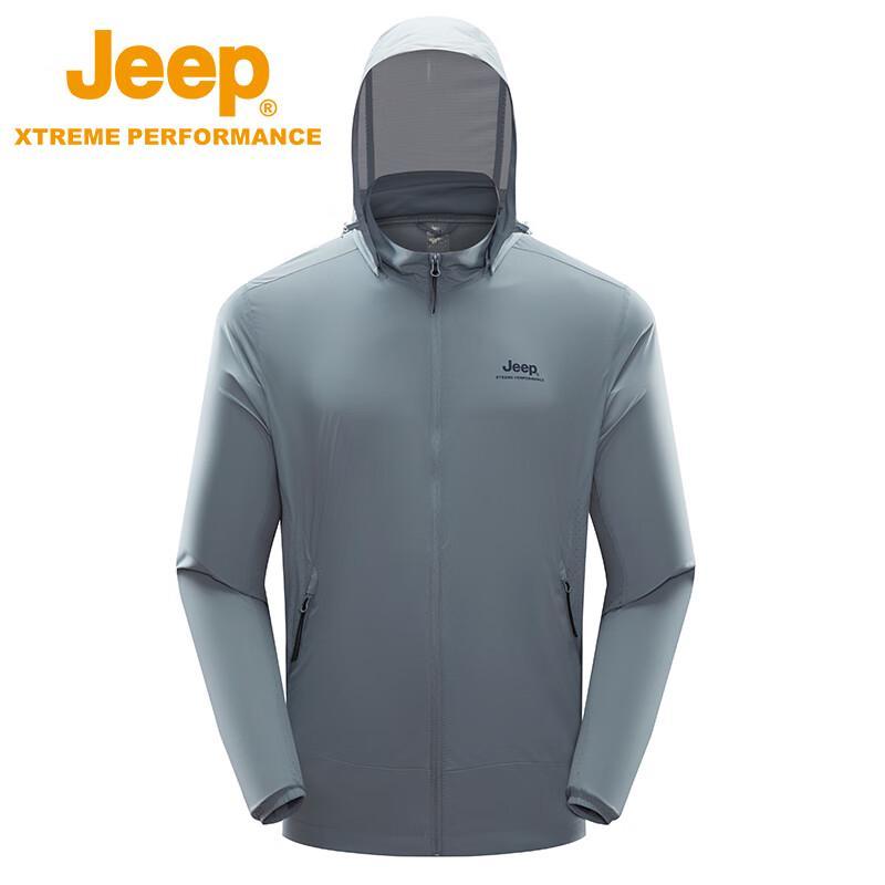 Jeep Men's Breathable UV Protection Outdoor Sports Jacket