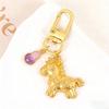 5PCS Alloy Good Luck Tokens Keyring with Horse Symbol for 2026 Year of Horse Chinese Zodiacal Animal Decoration