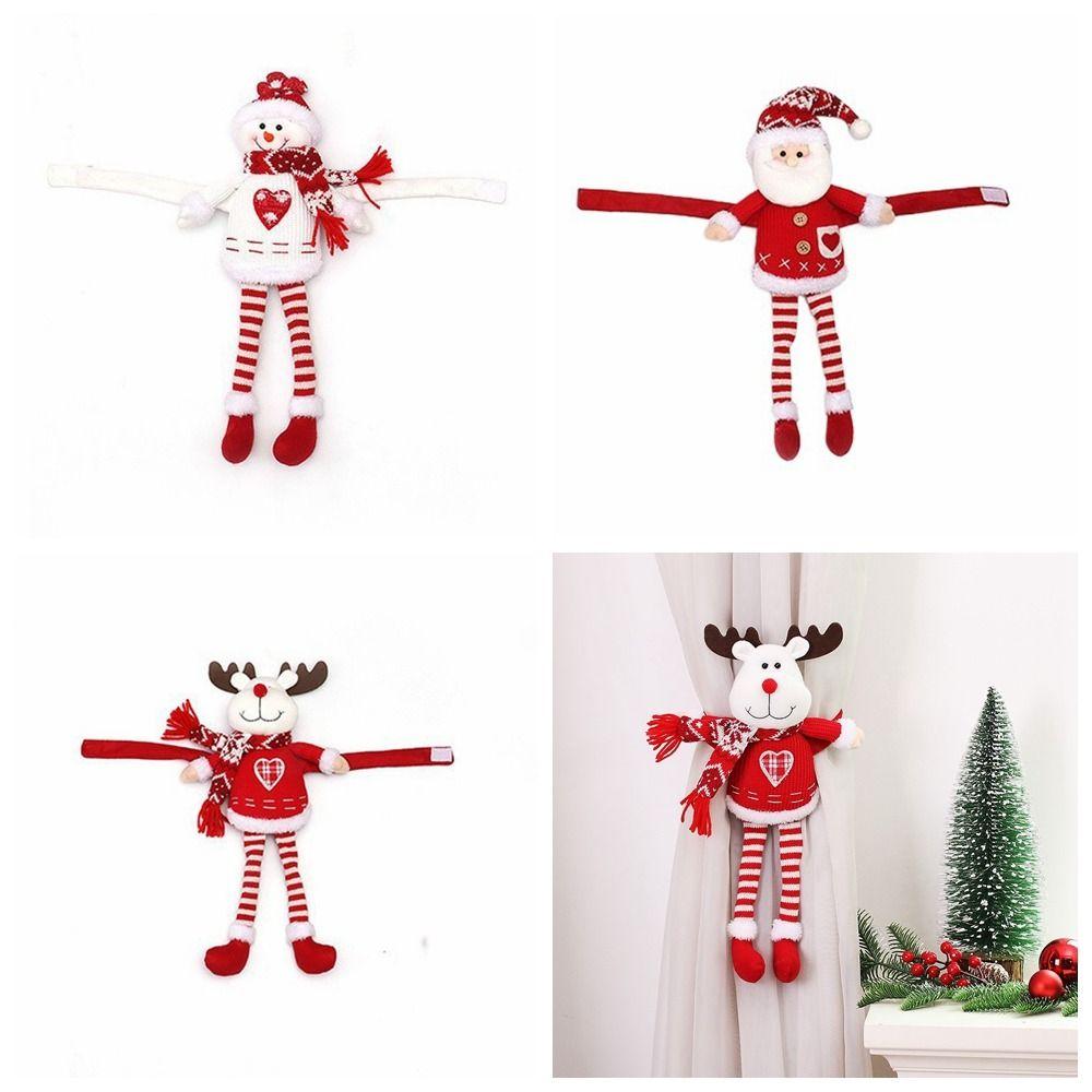 Long-legged Long-legged Doll Curtain Buckle Santa Santa Curtain Fastener  New Year