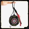 Mickey F1 Racing PU Leather Headphone Case with Keychain Premium Unisex Portable Storage Bag Birthday Gift for AirPods