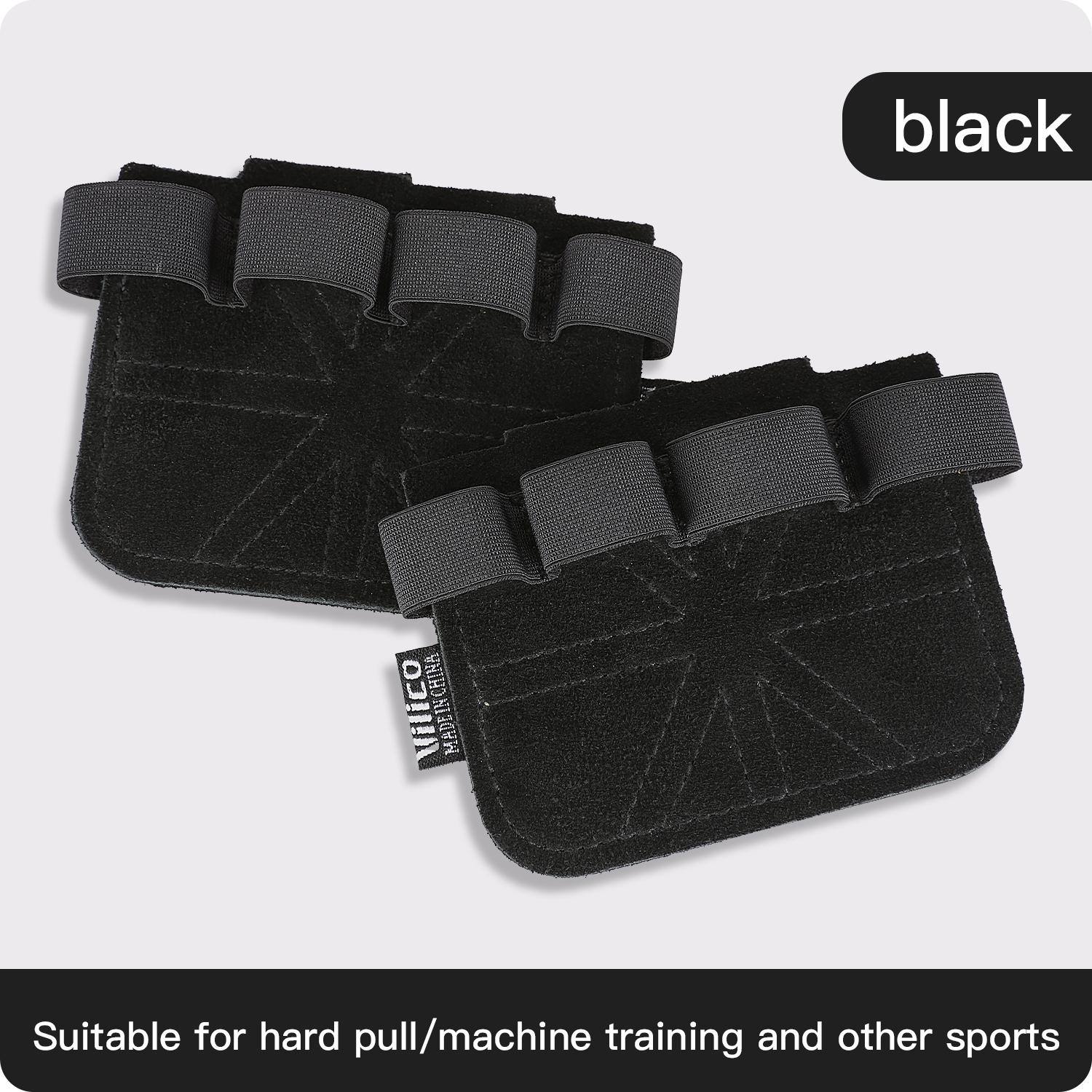 

Leather Weight Lifting Training Gloves Palm Protection Women Men Fitness Sports Gymnastics Grips Pull Ups Weightlifting Workout