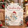 Thoughtful Little Gifts for Christmas Hug Pocket Card, Mini Festive Greeting Card Adorable Characters Decor with Envelope, Holiday Gift Tag