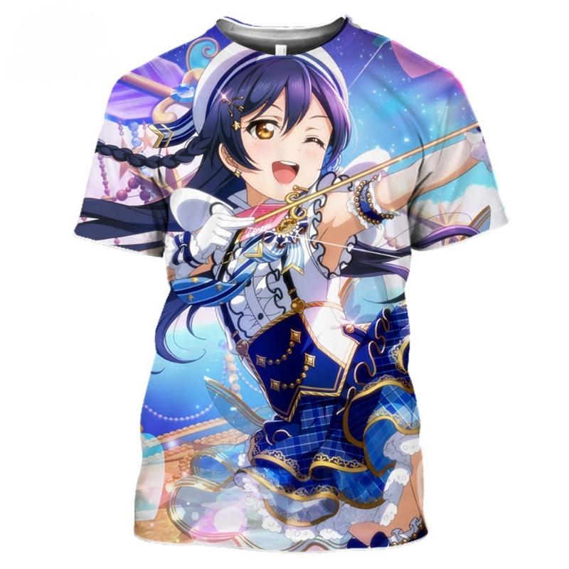 Anime Love Live! T Shirt Women Men's Casual Harajuku Short Sleeve Japanese Streetwear