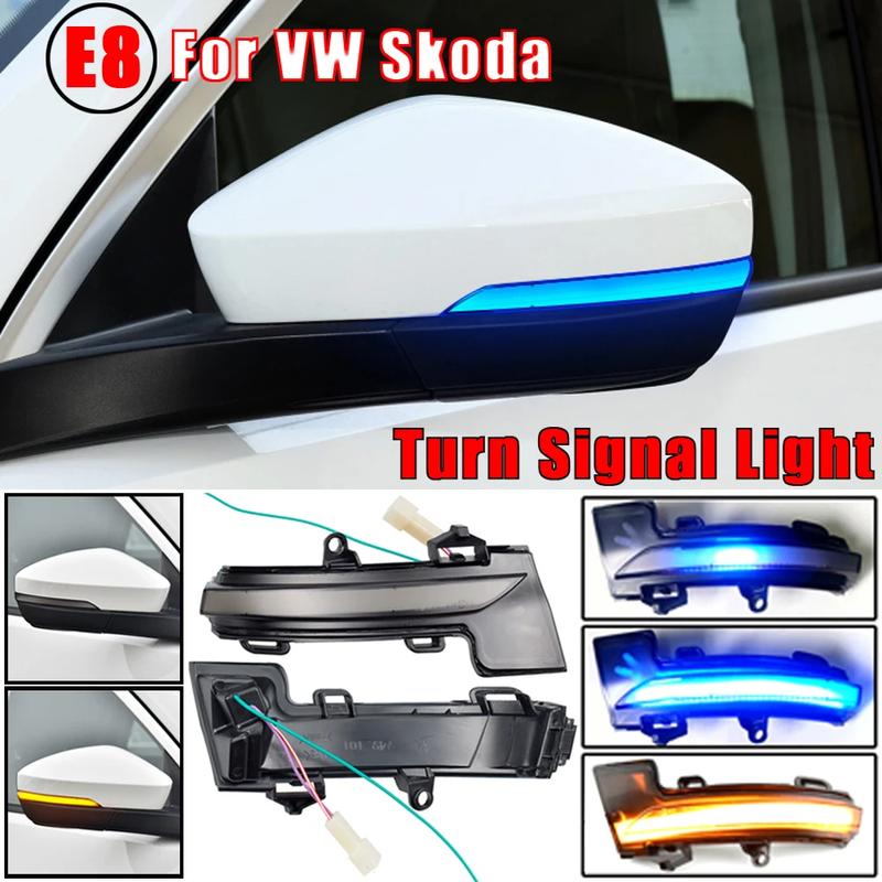 For Skoda Octavia Mk3 A7 5E Dynamic LED Turn Signal Blinker Mirror flasher Light 2014 2015 2016 2017 2018 2019