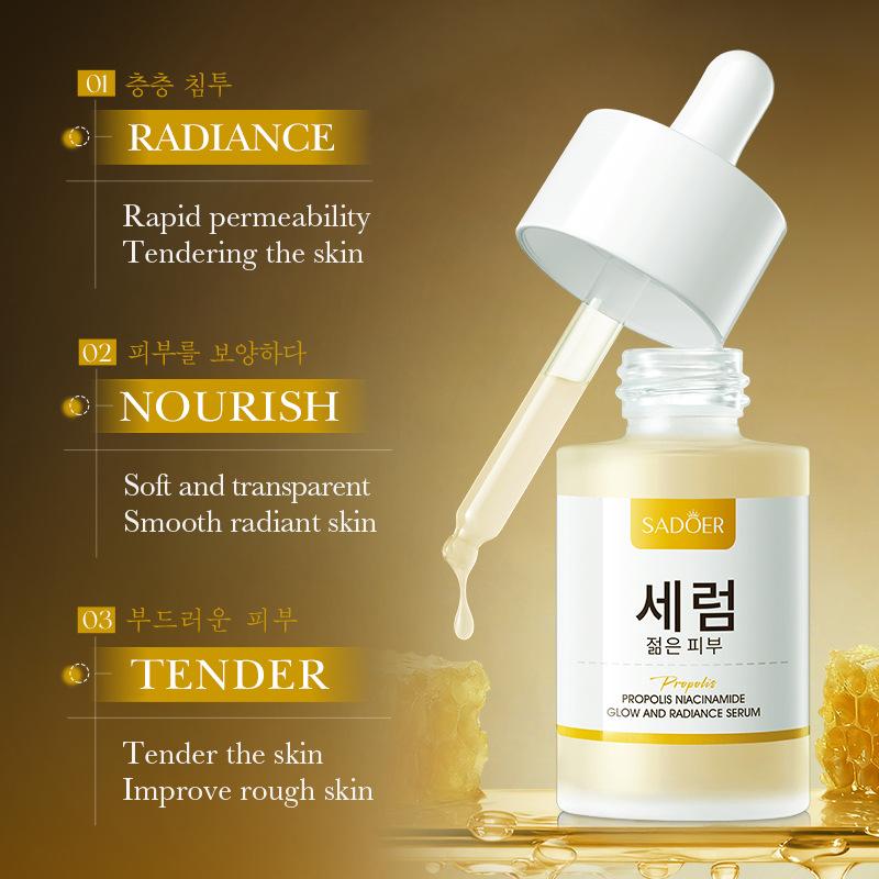Propolis Serum 30ml Niacinamide Brightening and Moisturizing Serum Skin Care Products