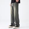 Jeans Men's Spring Lyocell American Men's Pants Regular Men's Pants Boys Loose Casual Straight Pants Long