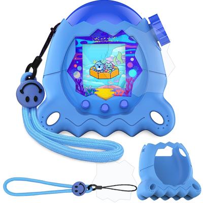 BCWXION Silikonowe Etui Pokrowiec na Tamagotchi Zawiera Ekran Palec Odcisk Palca Upadek Pełna Ochrona Pokrowiec Raj, Ochrona, Pasek, Odporny,
