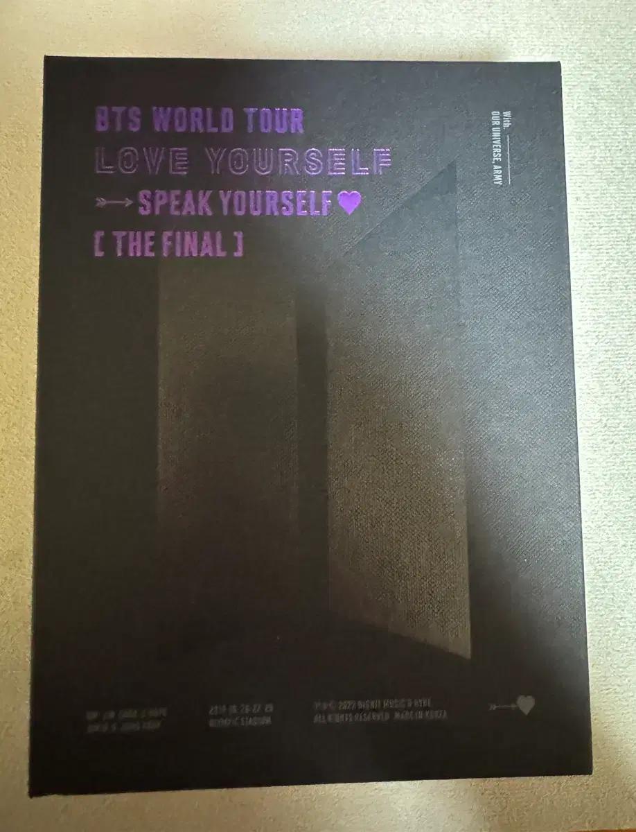 

BTS (for Missal) Bangtan Boys SPEAK YOURSELF Blu-ray DVD Used