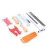 16PCS Chainsaw Chain Sharpening Kit Flat Round Files Handles Felling Wedge Set