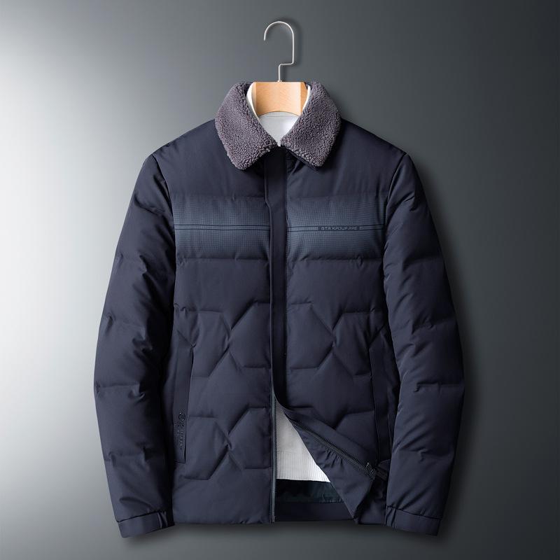 

Зимний пуховик, теплая мужская утолщенная хлопковая куртка с воротником-стойкой большого размера L