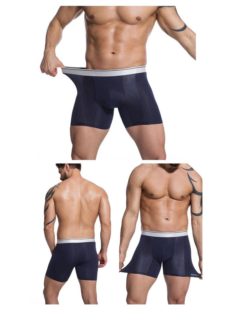 Breathable Men's Boxer Briefs to Prevent Testicular Dampness - Mesh Sports Viscose, Loose Fit